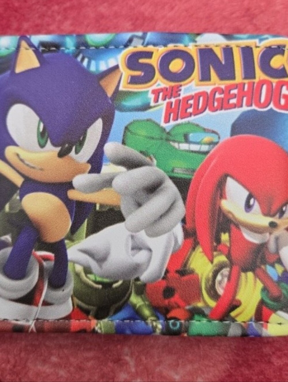 New Sonic the hedgehog anime manga leather wallet